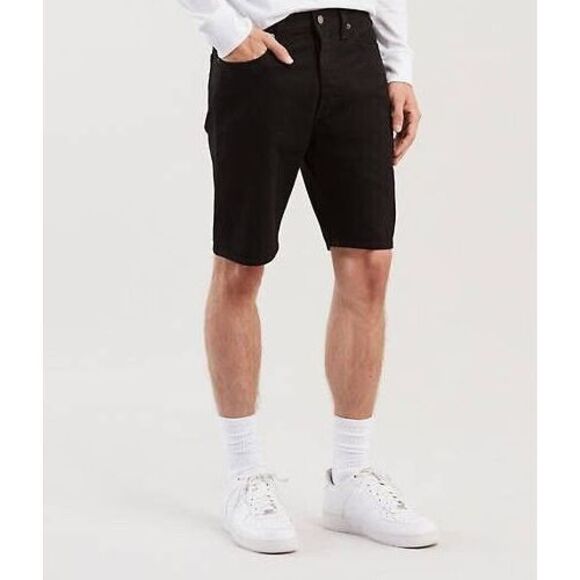 Levi's 501 (365120040) Men's Sz 38 Black '93 Stretch 9" Denim Jean Shorts - Picture 7 of 7